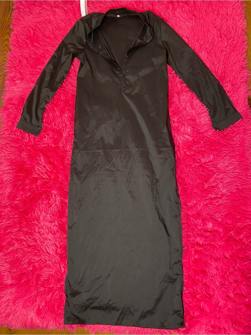 🌷 Classic Black Long Sleeve Maxi Dress 🌷